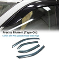 Set of 4 Window Deflectors for Toyota Yaris Sedan (2007–2013)