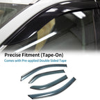 Set of 4 Window Deflectors for Toyota Yaris Sedan (2007–2013)