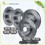 Front Rear Brake Rotors & Ceramic Pads for Toyota Avalon (2008–2014), Camry (2007–2011)