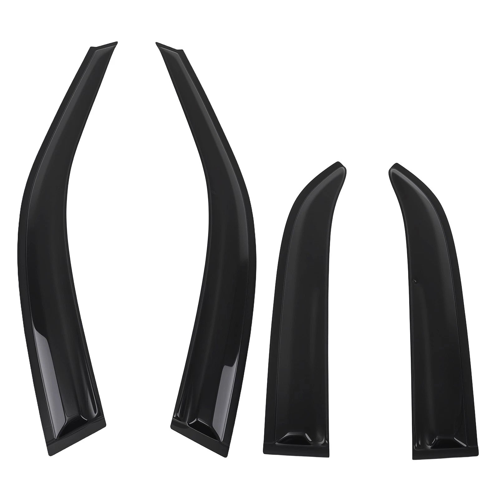 Window Visor Deflectors for Honda Accord (1998–2002) Black Outside Mount