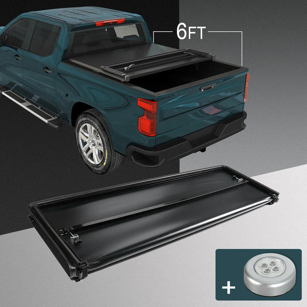 6 FT Soft Lock Tri-Fold Tonneau Cover for Ford Ranger (2019-2021)
