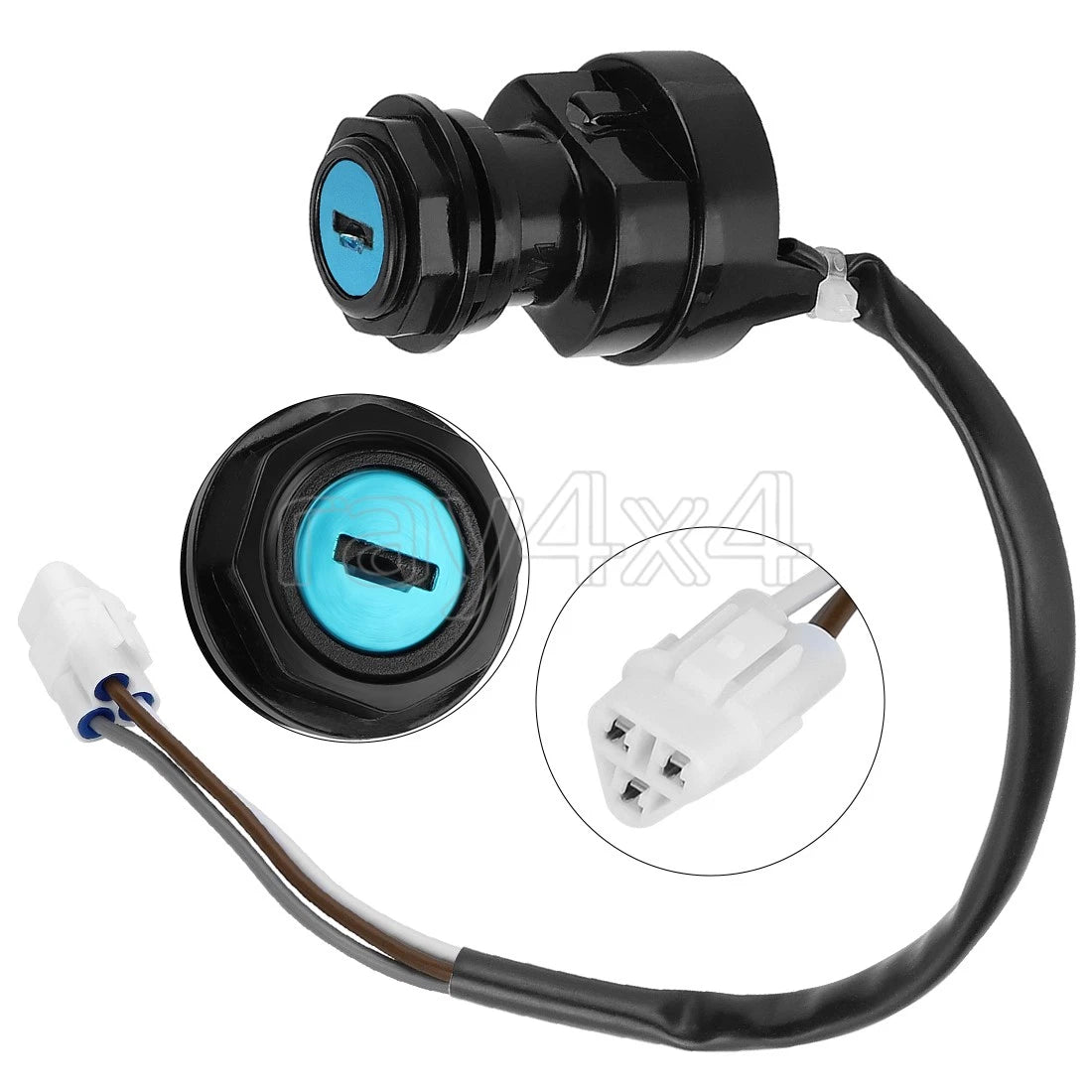 Ignition Key Switch for Kawasaki KVF650 KVF700 KVF750 KFX700 (2000–2018) 27005-1267