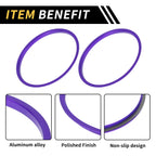 Set of 4 AC Vent Dashboard Decoration Rings for Toyota Tacoma (2016–2021) Purple