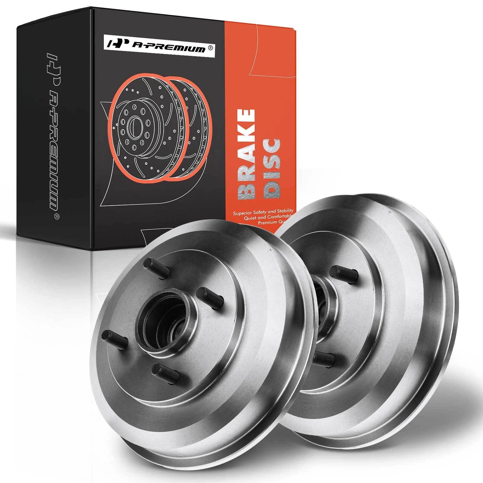 2X Rear Brake Drum for Ford Focus (2000–2008)