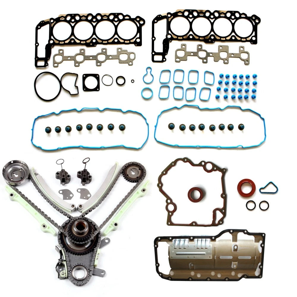 Head Gasket Set, Timing Chain Set, Oil Pan Gasket for 2002 Dodge Ram 1500 4.7L VIN N