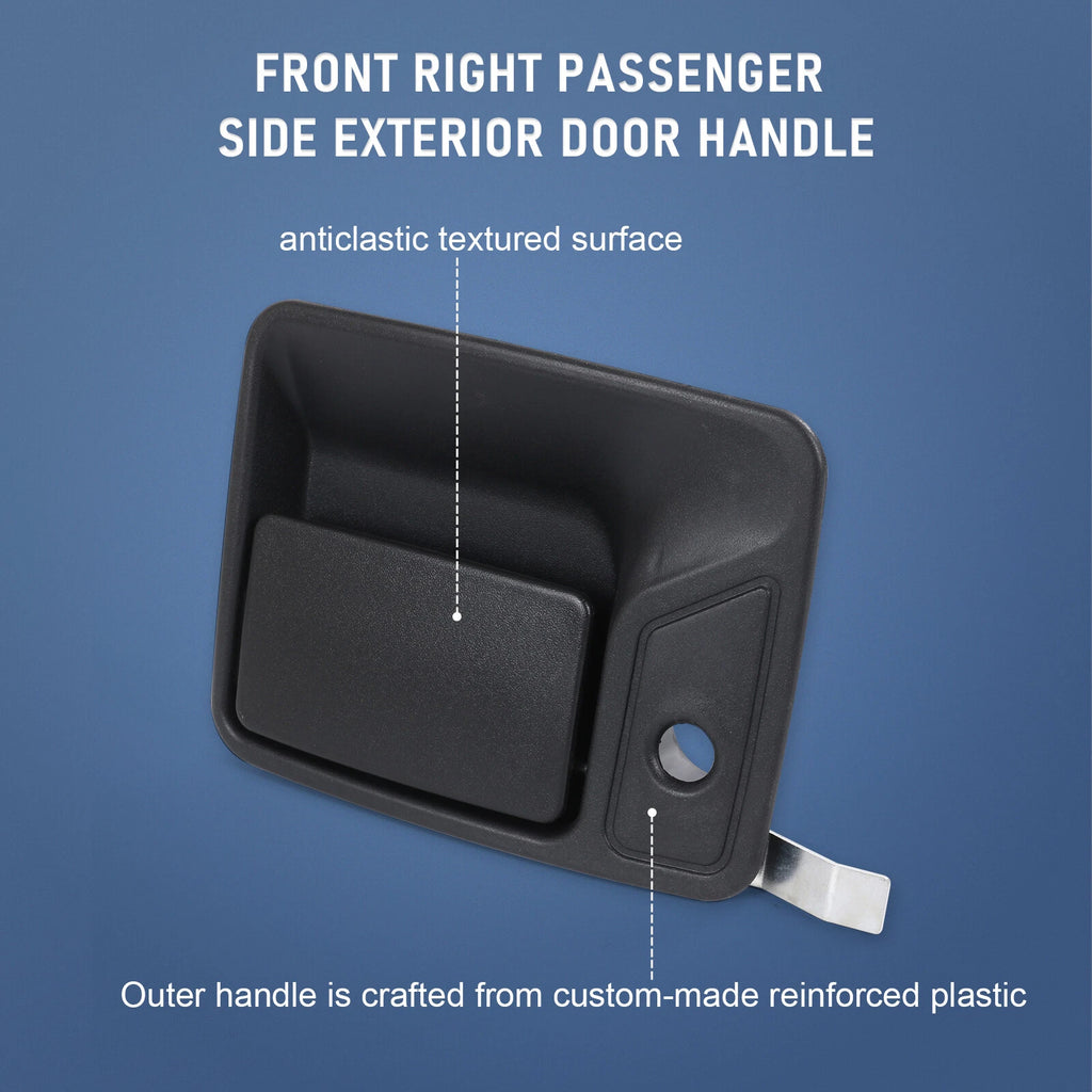 Front Outside Door Handle Black Right Passenger Side for Super Duty