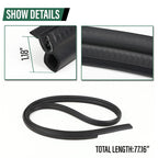 Set of 4 Door Window Trim Molding Seals for Suzuki Samurai