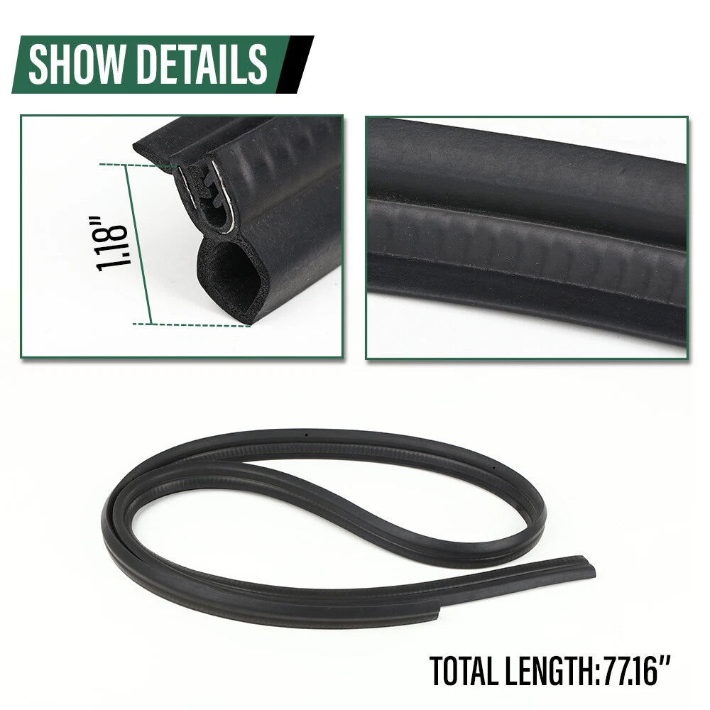 Set of 4 Door Window Trim Molding Seals for Suzuki Samurai