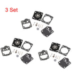 Set of 3 Carburetor Repair Kits for ZAMA RB-149, C1T, Jonsered CS2234, CS2238