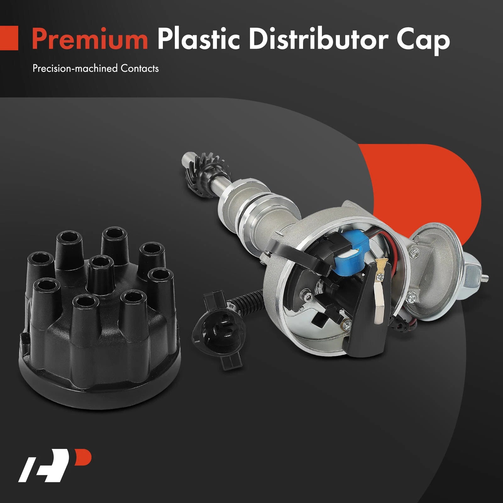 Ignition Distributor with Single Vacuum for Ford E-100 Econoline