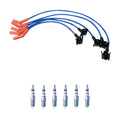 Set of 6 NGK Iridium IX Spark Plugs & Wire Set for Ford Ranger Mazda B4000 (1998–2009)