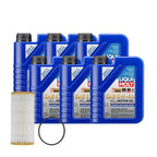 Oil Change Kit 6L Liqui Moly Leichtlauf 5W-40 Mahle for Audi 1.8/2.0L
