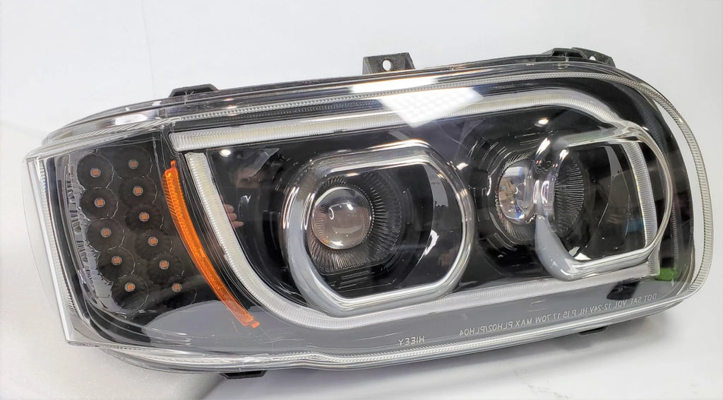 Passenger RH LED Headlight Dual Function LED Halo for Peterbilt 388 389 567 (2014–2023)