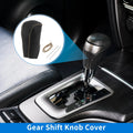1pc Gear Shift Knob Cover for Toyota RAV4 (2013–2016) Black Beige Faux Leather