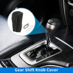 1pc Gear Shift Knob Cover for Toyota RAV4 (2013–2016) Black Beige Faux Leather