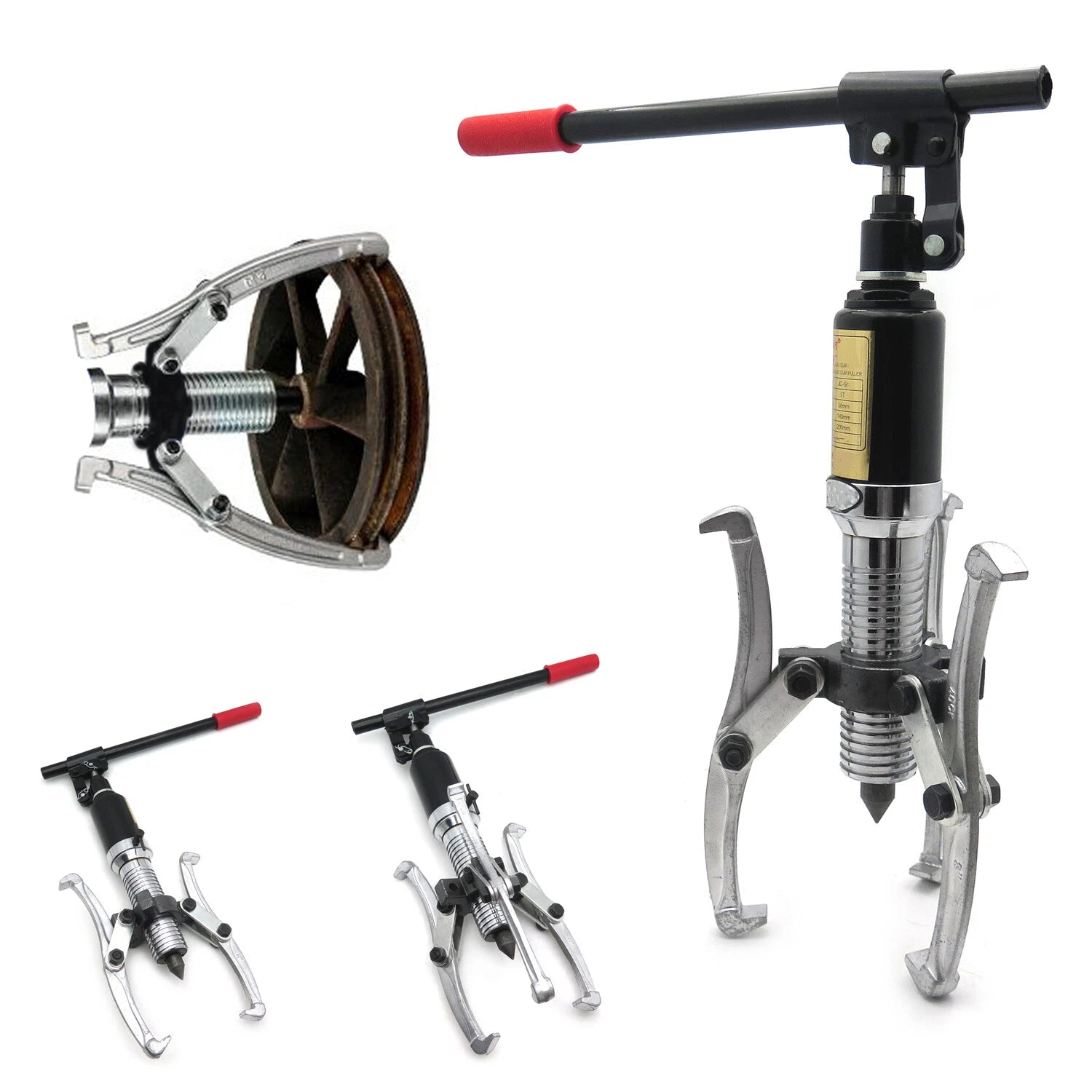 10 Ton Hydraulic Gear Puller for Universal Use (3-in-1)