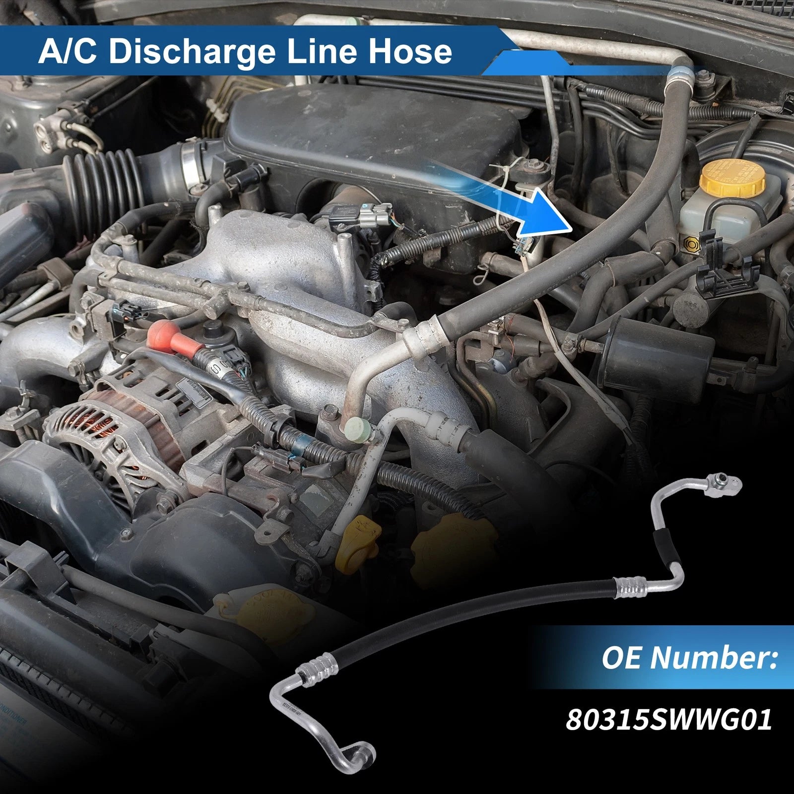 A/C Refrigerant Liquid Hose for Honda CR-V (2007–2011) No. 80315SWWG01
