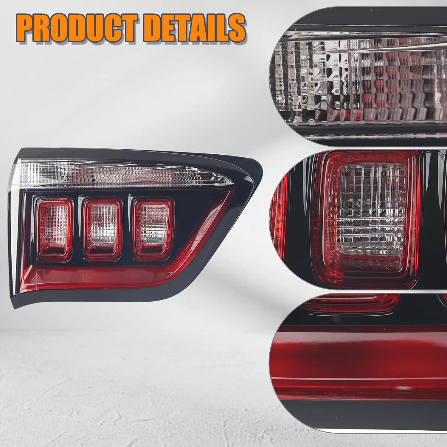 Set of 2 Inner Halogen Tail Lights for Jeep Compass (2017–2026)