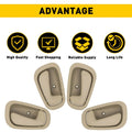 Set of 4 Beige Door Handles for Toyota Corolla (1998–2002)