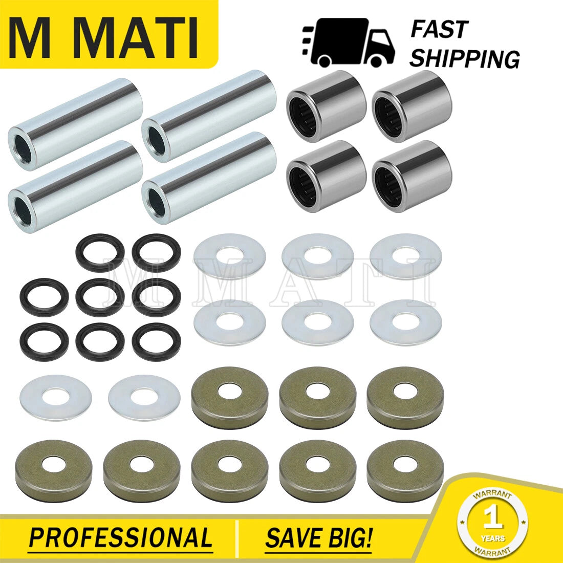 Front Lower A-Arm Bushing & Seal Kit for Suzuki LT-Z400 (2003–2008)