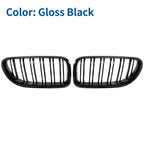 Pair Hood Kidney Grille Covers for BMW F06 (2012–2018) Glossy Black