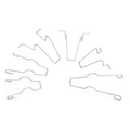 Set of 6 Headlight Bulb Spring Clips Bracket for H1 H3 H4 H7 (OE: 5ZHSFULLKIT)