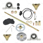 Rear Live Axle Kit with Chain, Hub & Sprocket for Drift Trike Go Kart