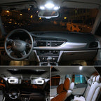 10Pcs White LED Interior Dome Map License Light Bulbs for Various Models (YYYY–YYYY)