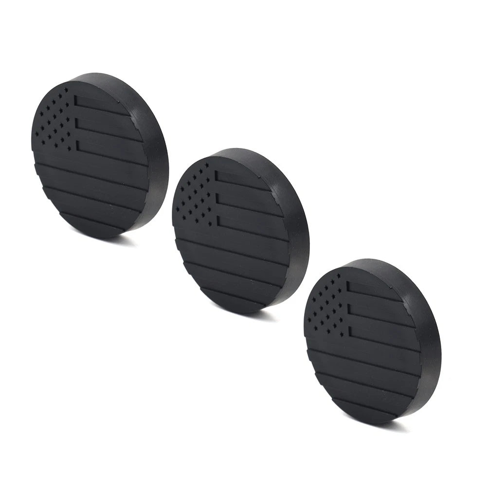 3X Lock Door Key Hole Socket Cover Trim for Jeep Wrangler TJ JK JL JT