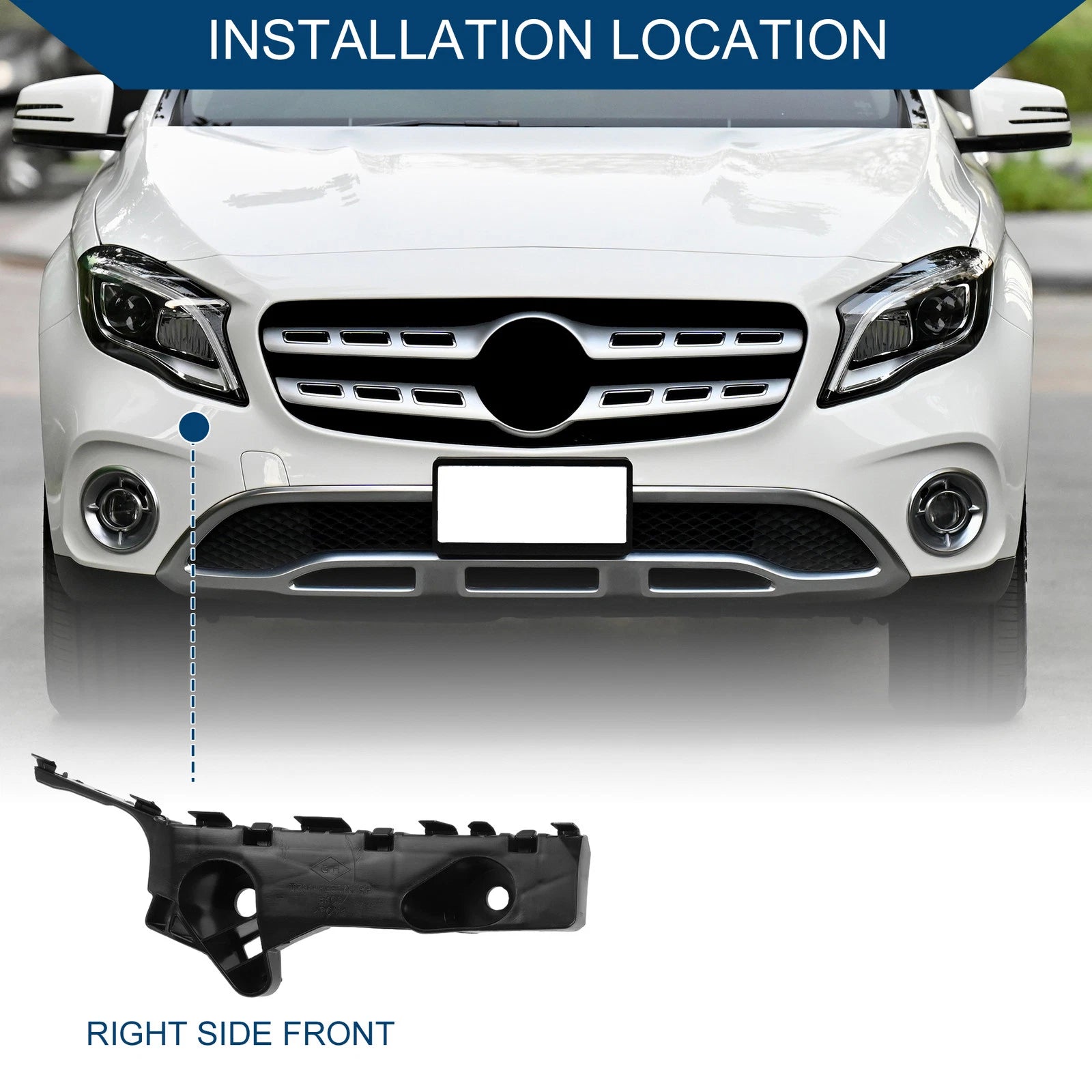 Right Front Bumper Support Bracket No.BHN1500T1F for Mazda 3 (2014–2018)