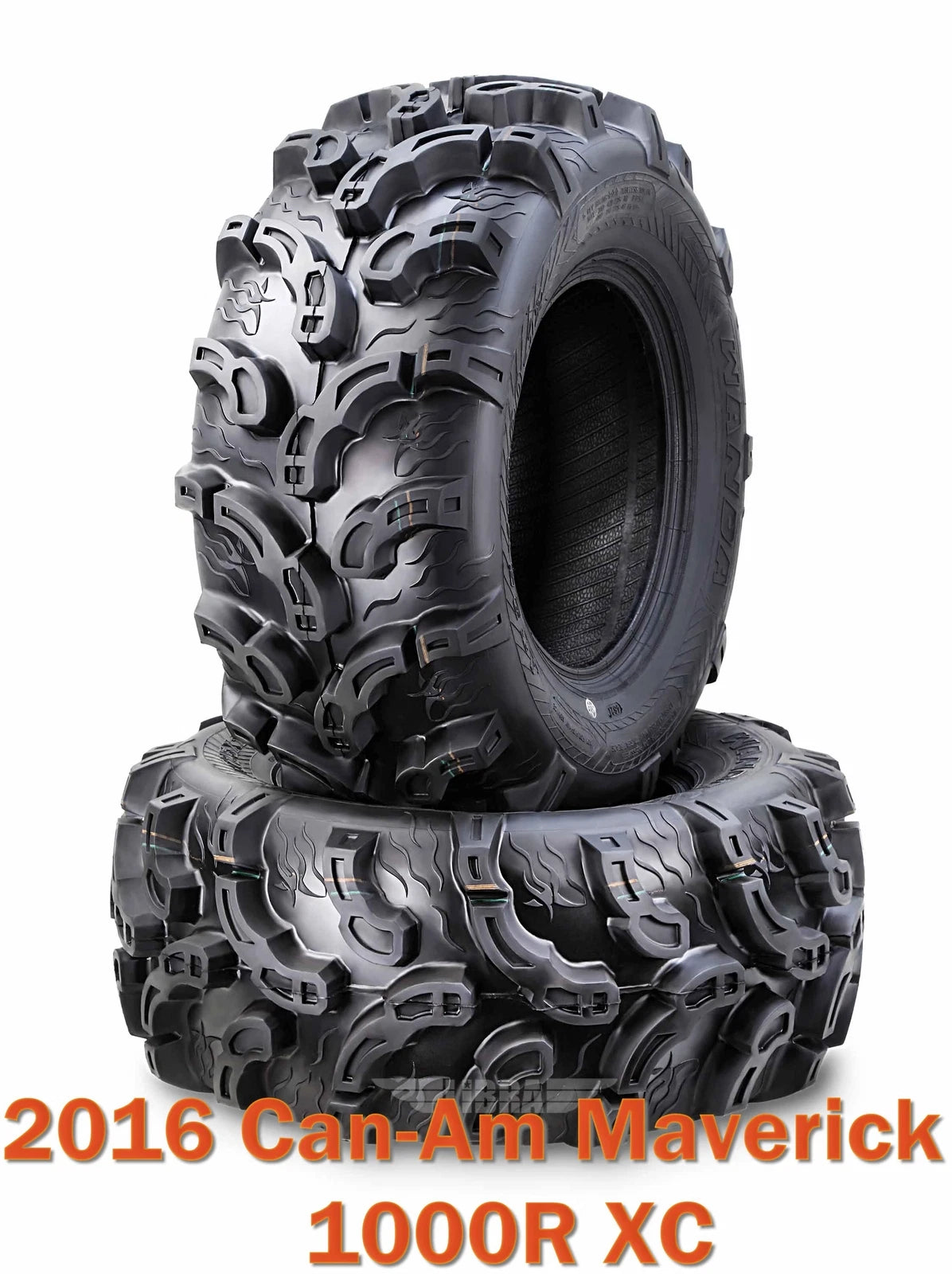 Set of 2 Front or Rear Tires for Can-Am Maverick 1000R XC (2016) 27x9-12 Super Lug Mud