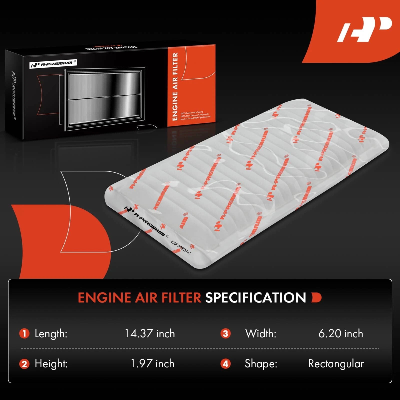 Engine & Activated Carbon Cabin Air Filter for Toyota Highlander (2008-2010)