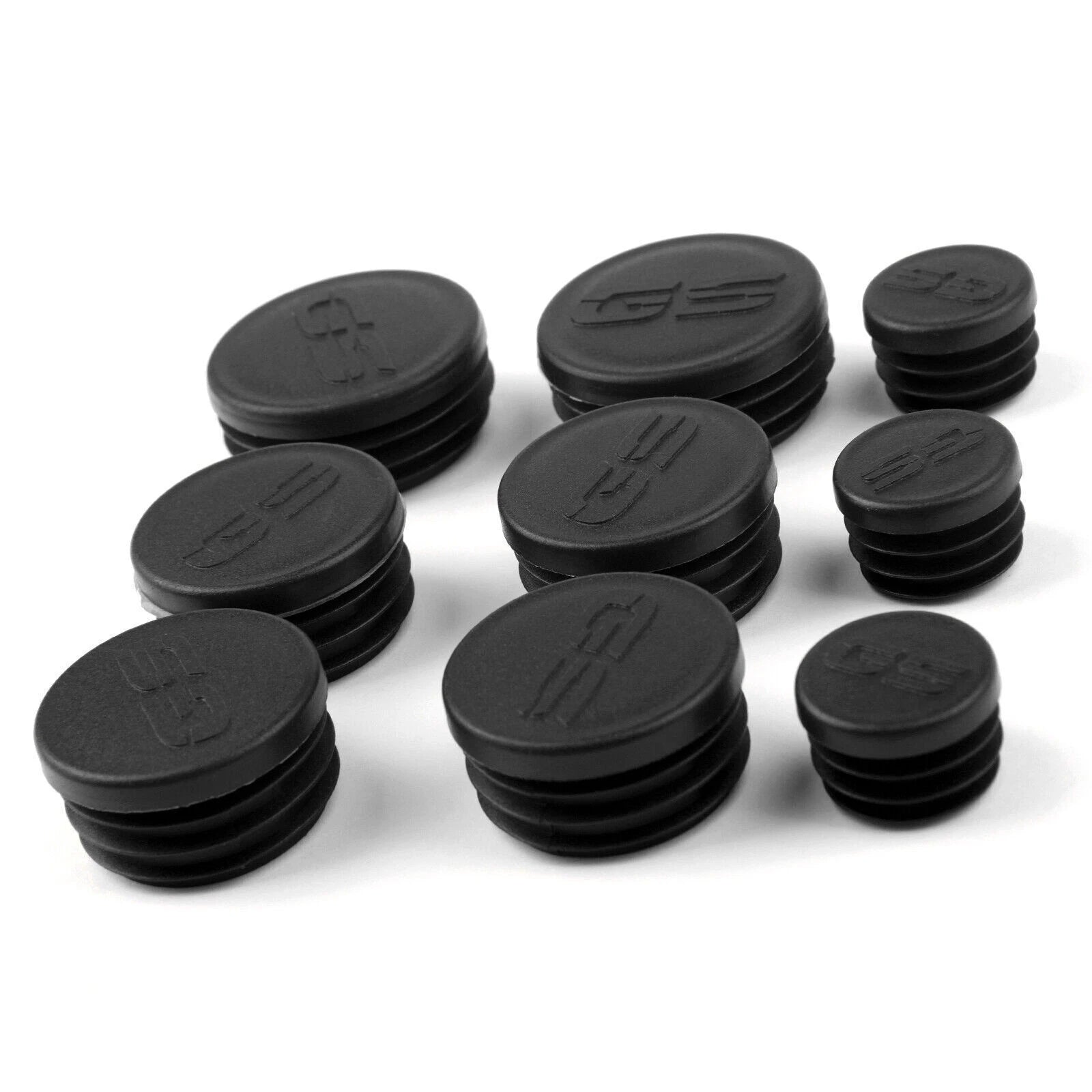 Set of 4 Frame Hole Cover Caps Plugs for BMW R1200GS/LS/ADV (2017–2018) Black