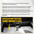 Leather Driver Bottom Seat Cover for Toyota RAV4 (2006–2012) Gray
