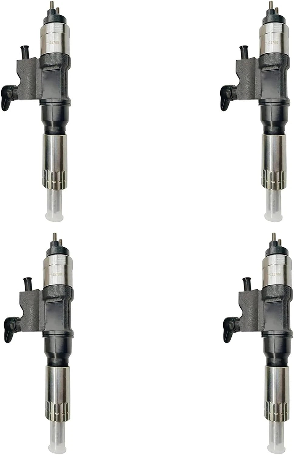 Set of 4 Fuel Injectors 095000-5006 for Isuzu 4JH1 4HK1 4HK1-TCC 4HK1-TCS