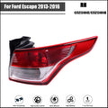 Tail Light for Ford Escape (2013–2016) Passenger Side Halogen Black Red Lens
