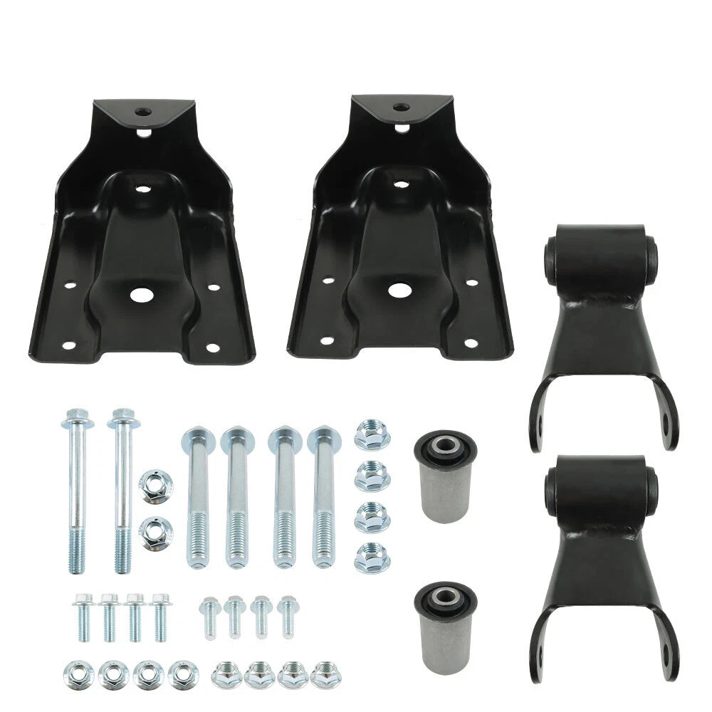 Leaf Spring Shackle & Bracket Hanger Set for Chevy GMC Pickup Truck 
