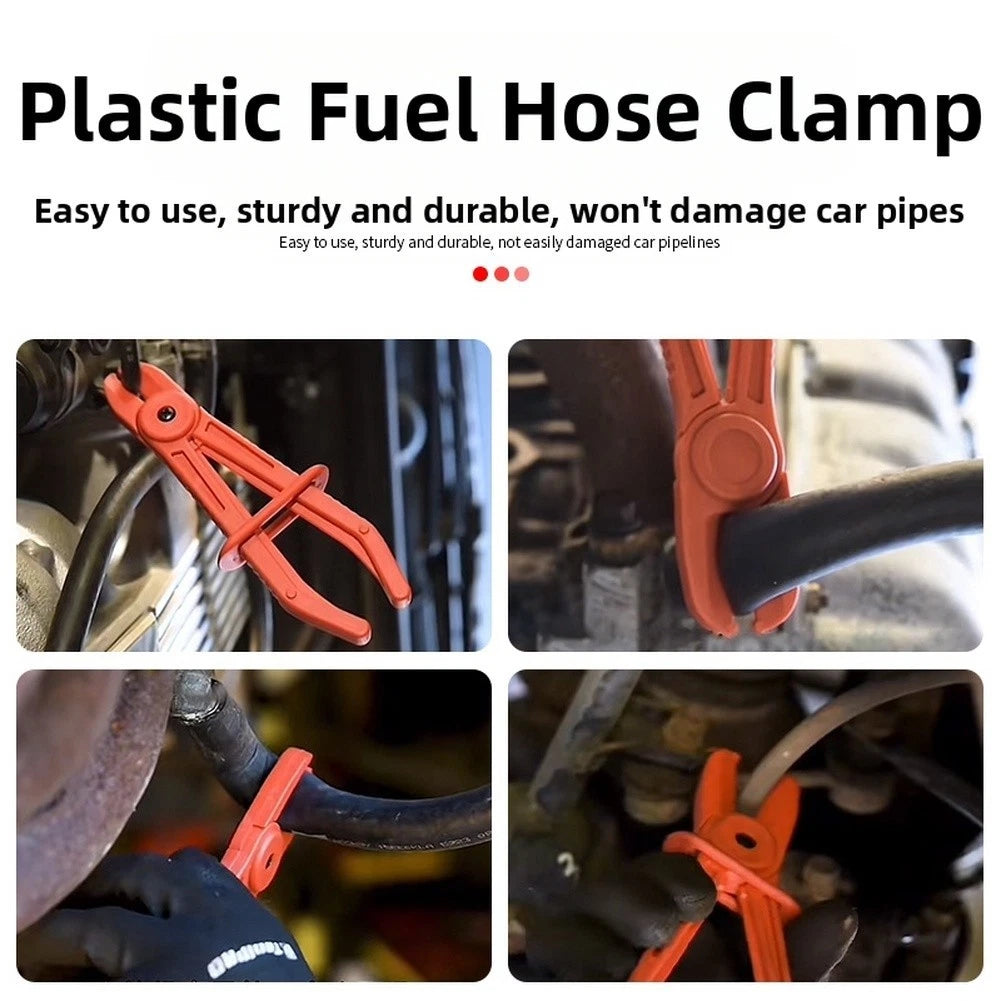 3 Piece Fuel Line Pinch Off Pliers Set for Cars (Straight & Bent Head)