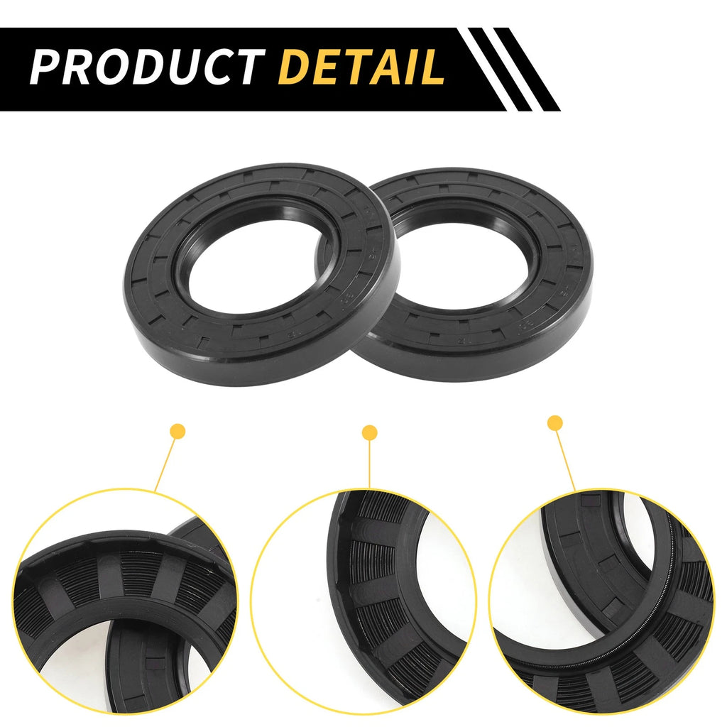 Set of 5 Oil Seal Rotary Shaft Seal NBR Rubber 45x80x12mm Black