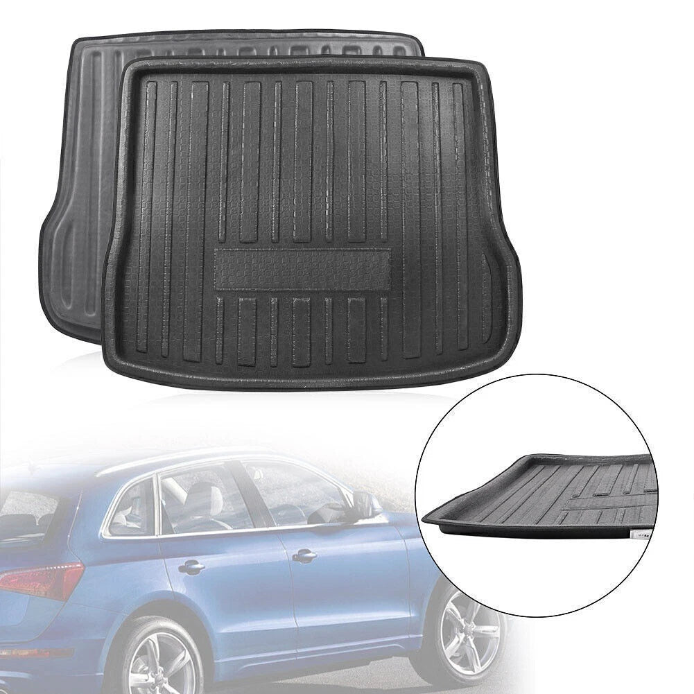 Rear Trunk Boot Mat Cargo Floor Tray for Audi Q5 (2010–2016) Black