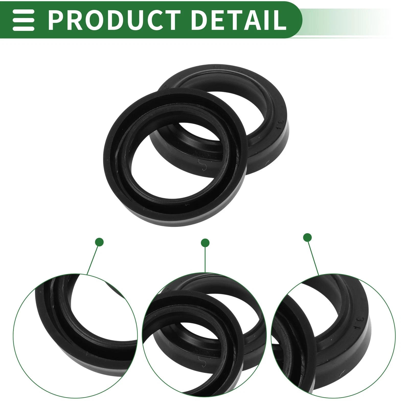 Set of 5 Oil Seal Ring NBR Rubber 20x28x4.5mm for Automotive Applications