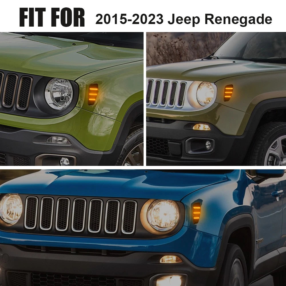 Amber Side Marker Light Reflector for Jeep Renegade (2015–2023) ED
