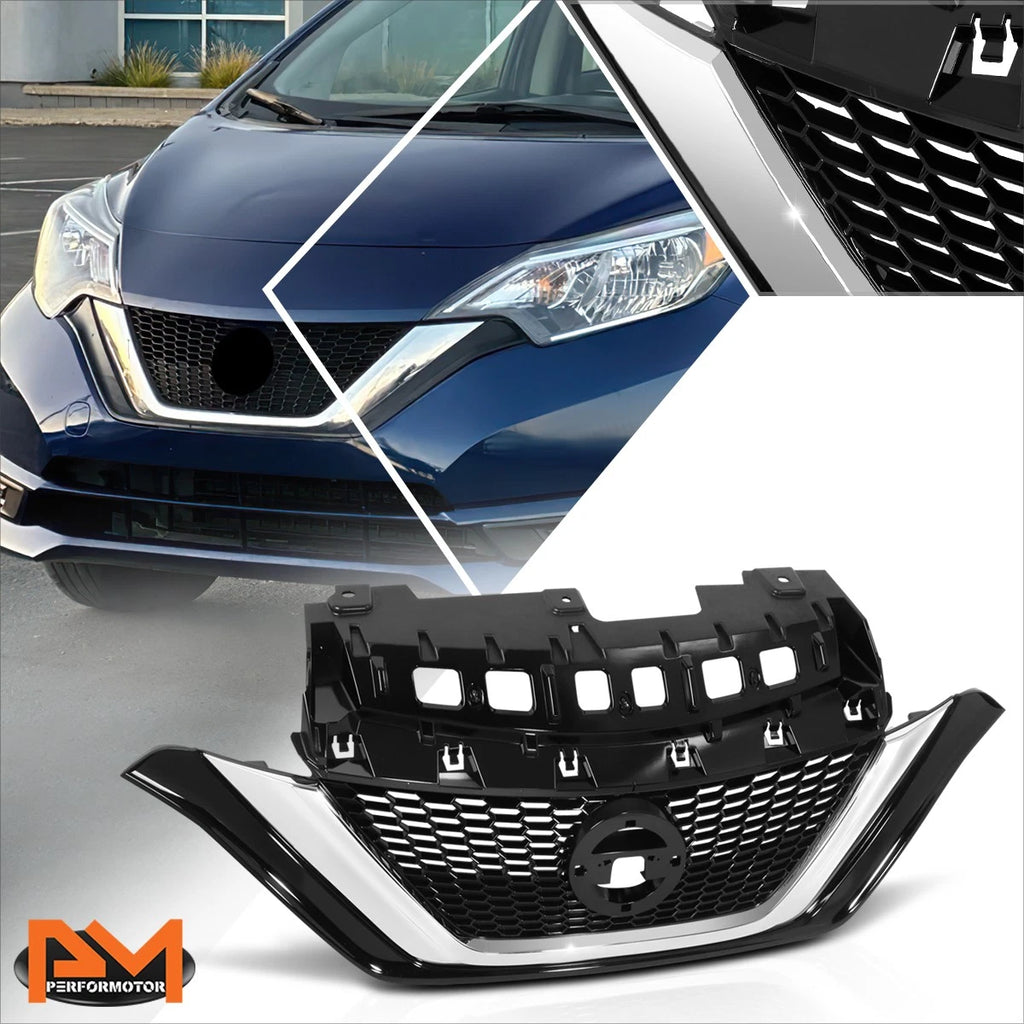 LED DRL Bar Headlights for Nissan Rogue (2014–2016) Black Housing Clear Side