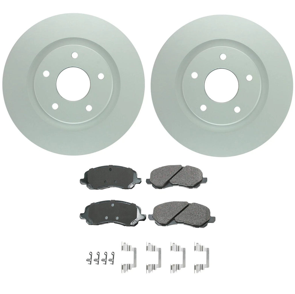Front Brake Kit with ProACT Pads & 294mm Disc Rotors for Chrysler Dodge Jeep