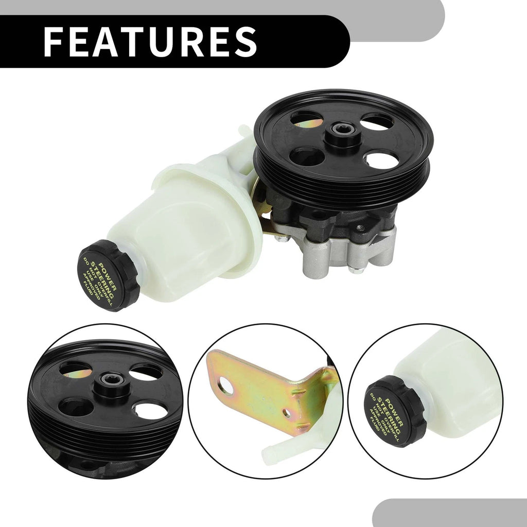 Power Steering Pump with Pulley No. 52106253AD for Dodge Dakota Durango (2001–2004)