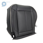Set of 2 Leather Bottom Seat Covers for Hummer H3 (2006–2010) Black