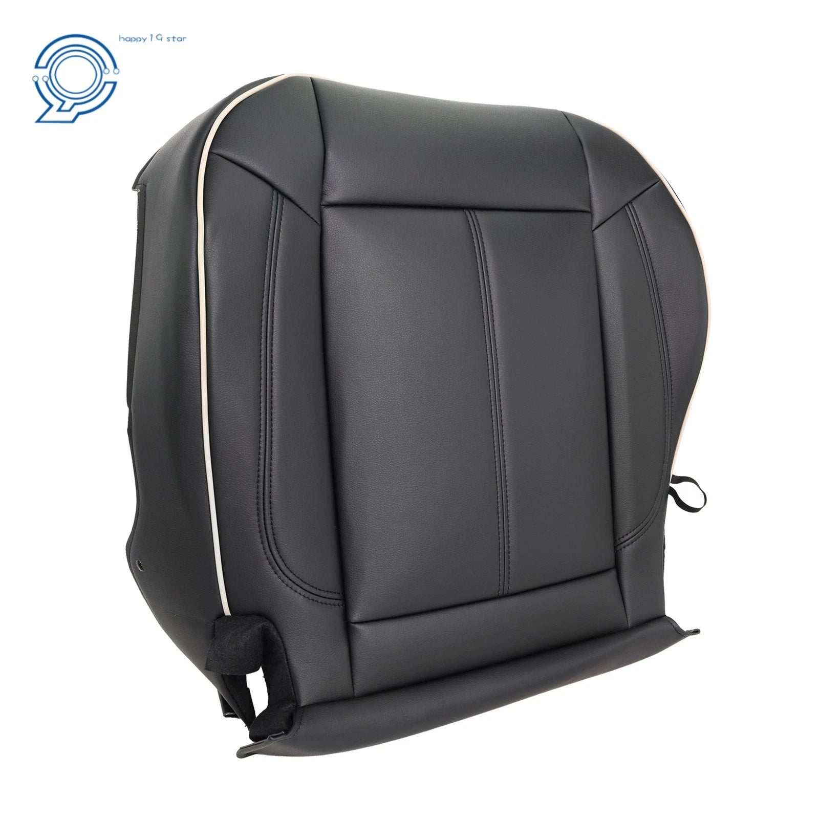 Set of 2 Leather Bottom Seat Covers for Hummer H3 (2006–2010) Black