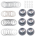 6PC Pistons & Rings Kit for VW Passat CC Touareg Porsche 3.6L FSI (2009–2016)