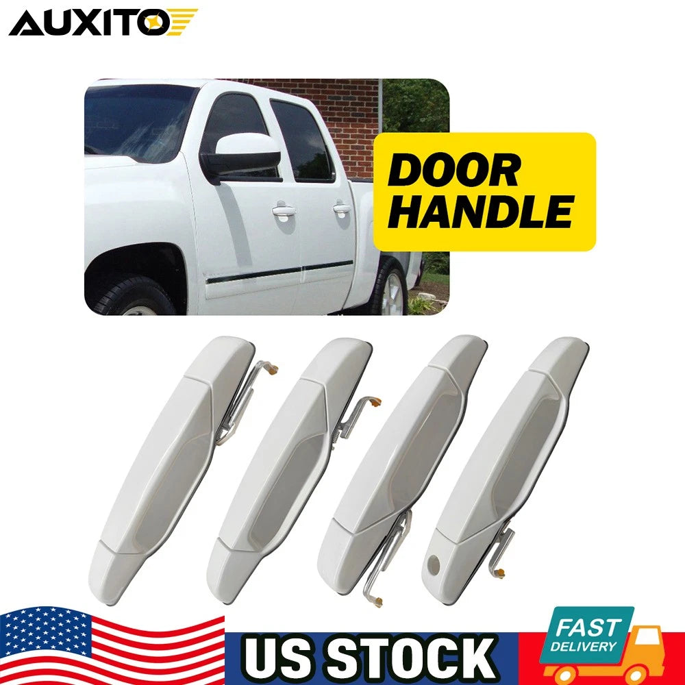 Set of 4 Door Handles for Chevy Silverado Tahoe GMC Sierra Denali (2007–2014)