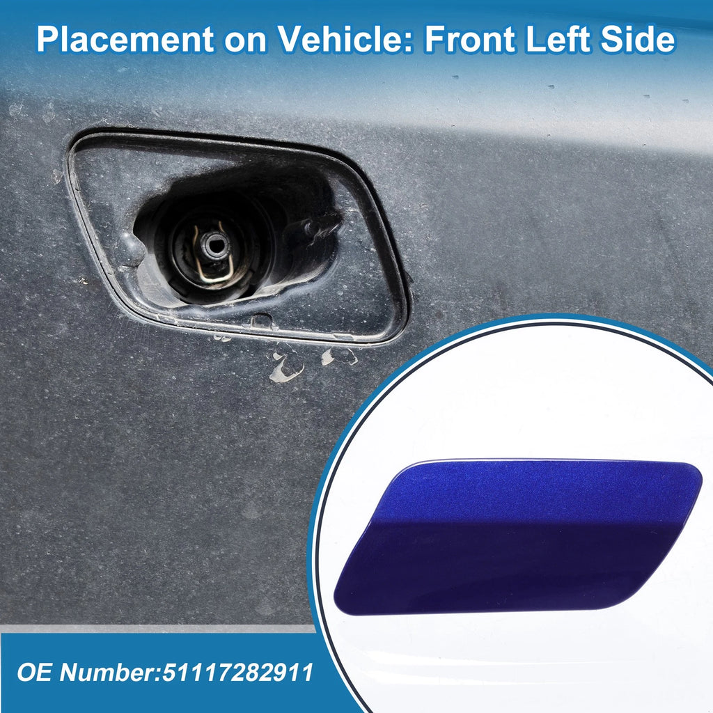 Front Left Washer Nozzle Cover Cap No. 51117282911 for BMW 640i (2012–2015)